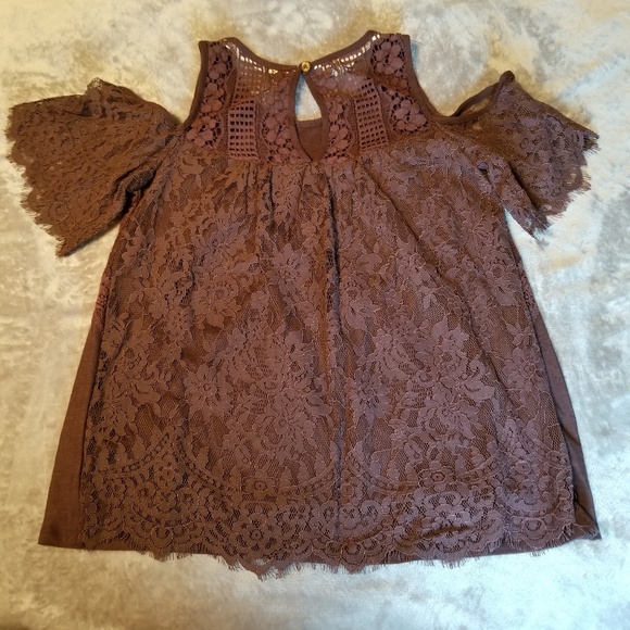 Maurices brown dressy top, new without tags - Picture 3 of 5